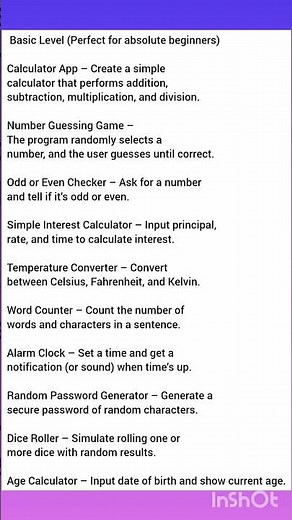 10 Python Projects You Should Build As A Beginner #coding #viral #trending