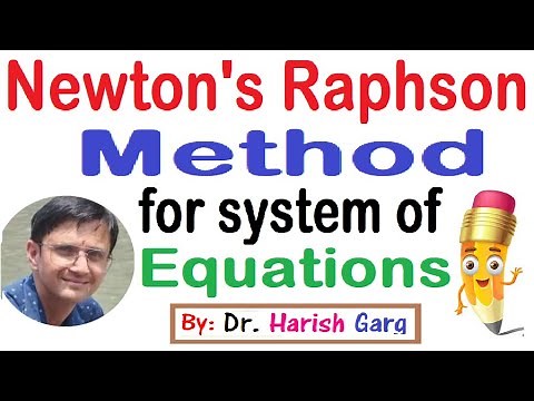 Newton's Raphson Method | System of Nonlinear equations