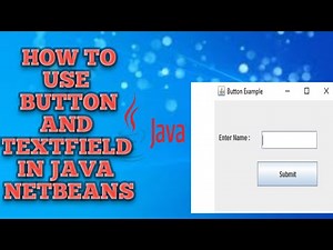 How to use Button and Textfield java netbeans | Java Button and Text Field | JTextField and JButton
