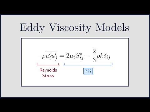 [CFD] Eddy Viscosity Models for RANS and LES