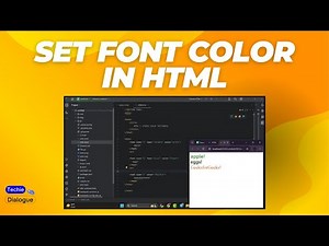 How to Set Font Color in HTML - Simple Steps [2025]