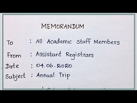 How to Write a Memorandum (Memo) | Memo Writing: Format, Structure & Best Practices| Nifty's English