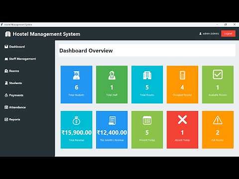 Hostel Management System in Python | Tkinter + MySQL Full Project with Source Code
