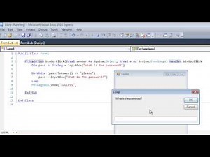 Sentinel Loop Tutorial Using While and Until in Visual Basic - VB.NET Algorithm