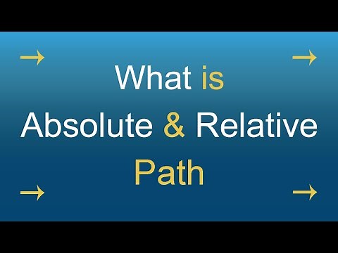 Difference between absolute and relative path
