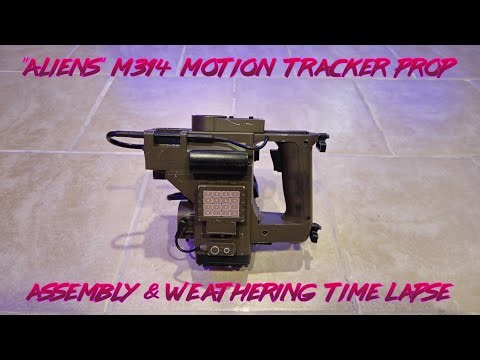 3D Printed "Aliens" Motion Tracker Prop Assembly/Weathering Time Lapse