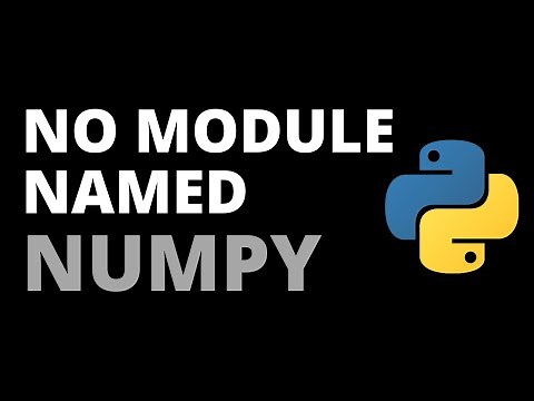 How to Fix ImportError "No Module Named Numpy" Error in Python | Python Tutorial