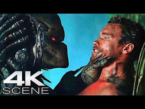 Predator Vs. Arnold Schwarzenegger (4K Blu-ray) Fight Scene | Predator [1987] Action Movie Clips