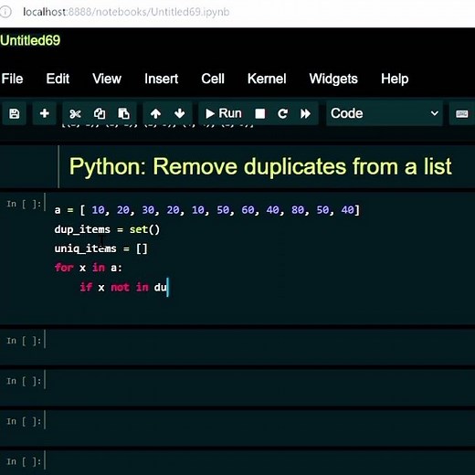 #python remove duplicate from a list