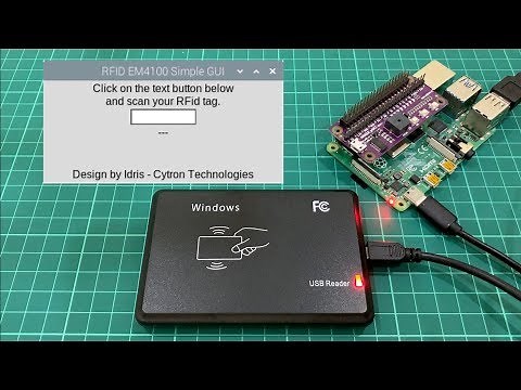 Create A Simple GUI For USB RFid Reader RM4100 Using Raspberry Pi [BM]