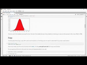 Python - (Standard) Normal Distribution