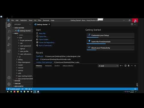 3 ways to open angular project in vscode