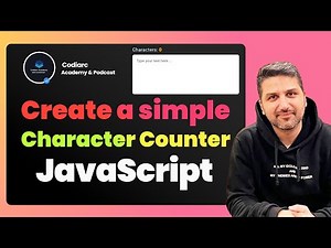 Build a Character Counter in JavaScript | Beginner Frontend Tutorial
