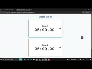 Chess Clock App Using HTML, CSS and JavaScript with Source Code