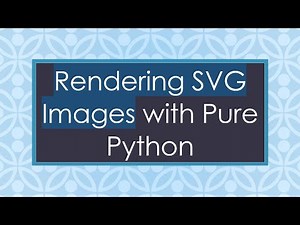 Rendering SVG Images with Pure Python