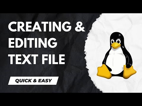 CREATING and EDITING TEXT FILES in Terminal: A Beginner's Guide in Linux (Ubuntu) Kali Linux