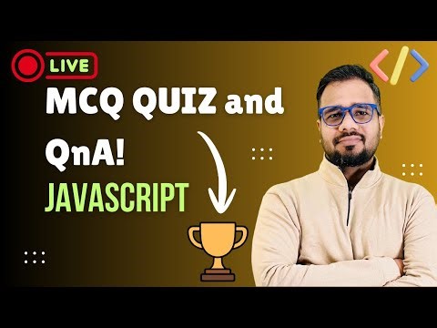 🔴 JavaScript MCQ LIVE & Q&A #7 | LIVE Quiz + Winner 🏆