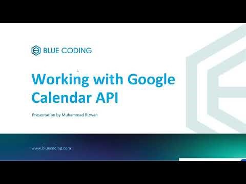 Google Calendar API - Postman - .NET Core - Part 1