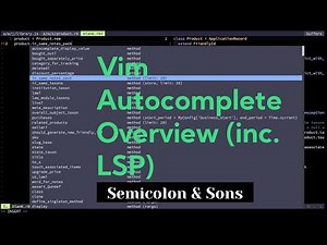 Vim Autocomplete Mini-Overview