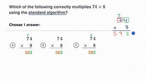 Understanding the standard algorithm for multiplication