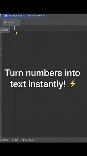 Convert numbers to strings instantly! ⚡ #python #shorts #learnpython #pythontricks #pythontutorial