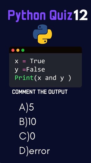 Python MCQ Test Your Brain 🧠 13 #tech #python