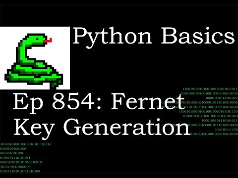 Python Basics Tutorial Cryptography Fernet Key Generation || Data Encryption