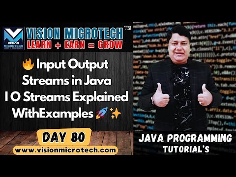 🔥 Input Output Streams in Java | Java I O Streams Explained with Examples 🚀 ✨