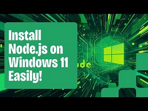 How to Install Node.js on Windows 11| Updated 2025