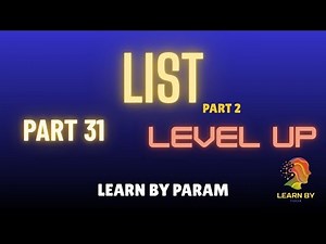 Python Lists Built-in Functions & Methods | Python Tutorial with Examples ‪@LearnByparam‬ #coding