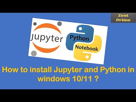 1.How to download and install Jupyter Notebook in Windows 10/11 with Python tutorial|Python Tutorial