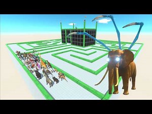 ESCAPE FROM ALIEN ELEPHANT #3 - Animal Revolt Battle Simulator - ARBS