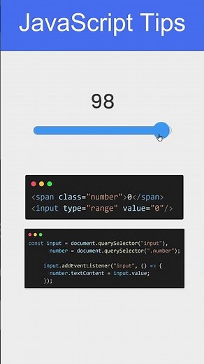 Useful Tips of Range Slider in JavaScript