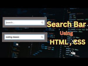 how to create simple search bar | html and css tutorial