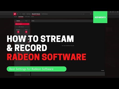 How to Stream & Record with Radeon Software Adrenalin 2021