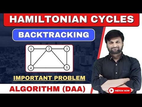 Hamiltonian cycles using Backtracking | DAA | Algorithms
