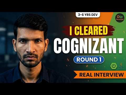 (Round 1) Cognizant Java Developer Interview Questions for Experienced | Spring Boot + Core Java