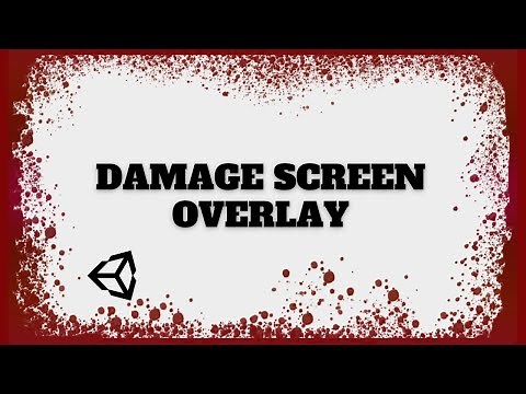 Simple On-Screen Damage effect with Unity - ( Blood overlay )