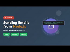 📧 Sending Emails with Node.js & Nodemailer: A Beginner's Guide