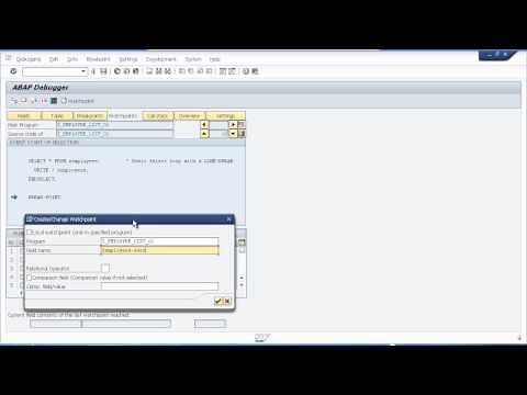 Debugging Your ABAP Programs Using WatchPoints