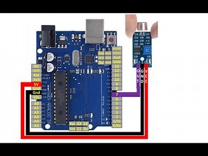 Sound detection using an Arduino UNO with a mic.
