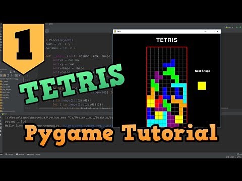 Python Pygame Tetris Tutorial #1