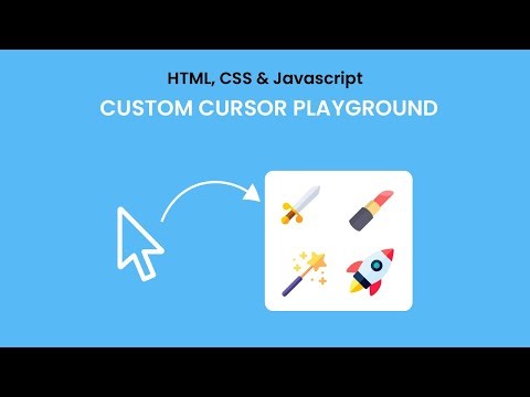 JavaScript Project: Custom Cursor Effects with Clickable Icons