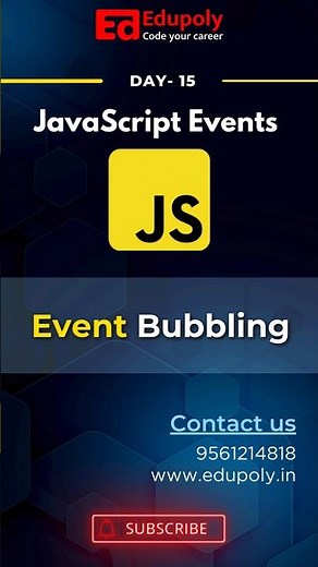 JavaScript Events Day- 15 | Event Bubbling