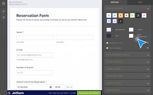 Free Form Design Software: Customize Your Form & Add CSS | Jotform