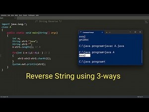 program to reverse string | java programming
