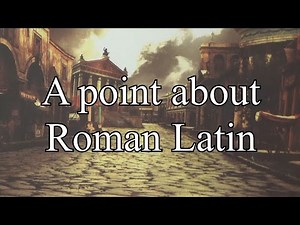 Roman Latin - the language of the Caesars?