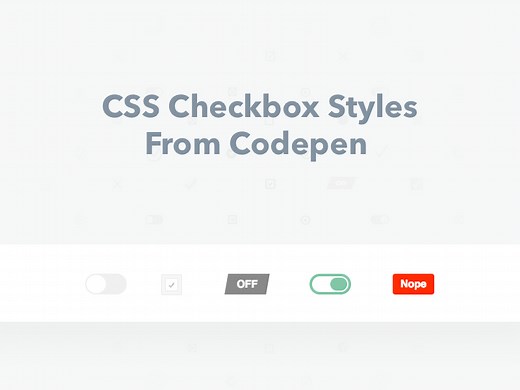 25  CSS Checkbox Styles From CodePen 2018 - Freebie Supply
