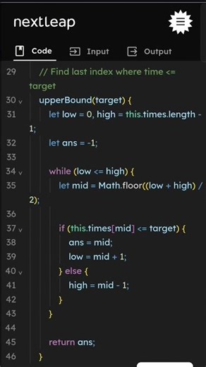 Design ExamTracker Class | Prefix Sum + Binary Search | JavaScript