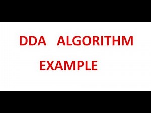 DDA Line drawing algorithm | Computer Graphics